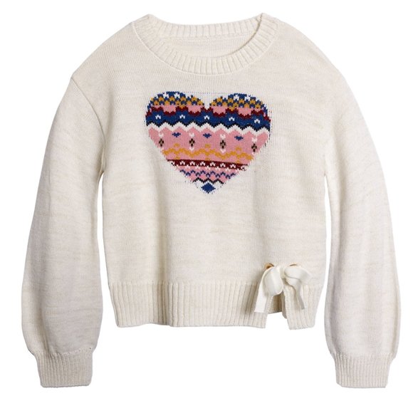 Epic Threads Other - Epic Threads Little Girls Heart Bow Sweater, 5